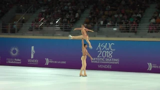 Rebecca Tarlazzi en Luca Lucaroni LP: World Championships 2018 France