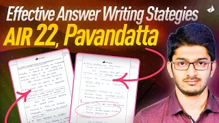 Pavandatta, AIR 22, Reveals the Secrets to Writing Effective Answers for UPSC| Get his Notes ⬇(des)