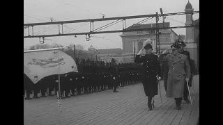 King Gustaf VI Adolf of Sweden on State visit to Norway 1960