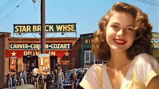 1930s USA Real Street Scenes Of Vintage Life In America Colorized