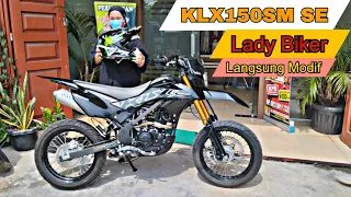KLX150SM SE Orderan Lady Bikers | Langsung Ganti Knalpot, Check Sound dan Test Ride