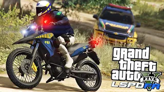 GTA V PRF - POLÍCIA RODOVIÁRIA FEDERAL E PRE-CE EM PERSEGUIÇÃO A MOTOCICLETA #306