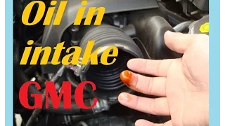 GMC Acadia, oil collected in intake hose solution