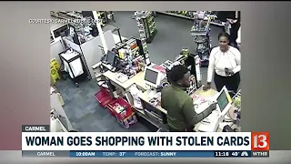 Woman goes shopping with stolen credit cards in Carmel