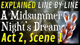 Line by Line: A Midsummer Night's Dream (2.1)