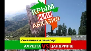 Крым или Абхазия.  Сравниваем природу. Алушта и Цандрипш