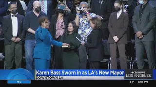 Karen Bass sworn in as 43rd Mayor of Los Angeles