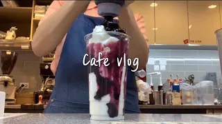 (Sub)⁉️메뉴에 없는 음료 만들어 먹는 알바생 브이로그⁉️ / cafe vlog / 카페 브이로그 / 카페알바 브이로그 / 음료제조 / nobgm