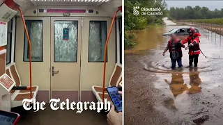 Rain in Spain: Subway floods in Madrid