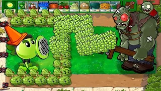 9999 Gatling Peas vs Gargantuar vs Dr Zomboss - Plants vs Zombies Battlez