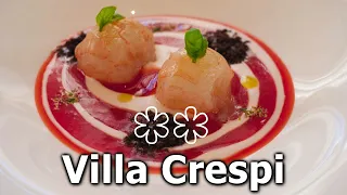 Eating at VILLA CRESPI by ANTONINO CANNAVACCIUOLO, two Michelin starred restaurant