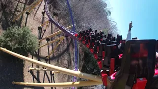 Apollo's Chariot Back Row POV: Busch Gardens Williamsburg