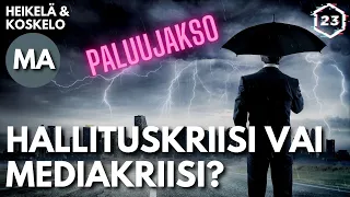 Hallituskriisi vai mediakriisi? | Heikelä & Koskelo 23 minuuttia | 693