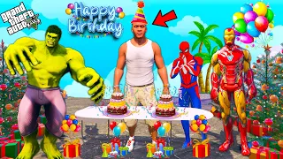 Franklin Birthday Celebration | IronMan Celebrating Franklin Birthday Party GTAV | GTA 5 AVENGERS