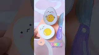 🥚🍳 try it (miniature craft) #shorts #tonniartandcraft #art #love #diy #craft #youtubeshorts