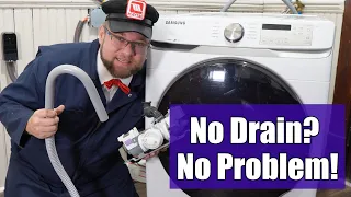 Samsung Washer Won't Drain - How to Fix ND, 5C, SE, SC or SUDS codes!