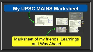 My UPSC MAINS 2023 Marksheet, Learnings and The Road ahead. | That Working UPSC Aspirants |  #upsc