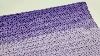 VERY EASY Crochet Stitch For Blankets And Scarfs / Silt Stitch Tutorial