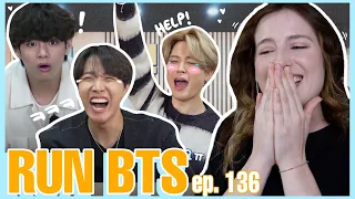 REACTING TO RUN BTS EPISODE 136 | CATCHING UP ON BTS | REACTION