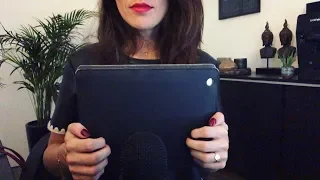 ASMR - Fast Tapping and Fingertip Tapping on (Faux) Leather - No Talking