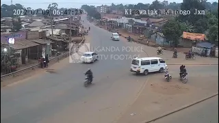 careless Ugandan driver causes series of accidents . footage courtesy of Uganda Police