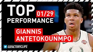 Giannis Antetokounmpo TOP Full Highlights vs Sixers - 31 Pts, 18 Reb, 6 Ast | 2018.01.29