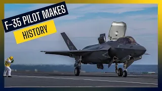 F-35 pilot makes history with revolutionary way of landing jet on board HMS Queen Elizabeth