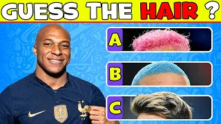 Guess HAIR + VOICE of Football Player 🧑‍🦲 CR7, Messi, Neymar Song, Mbappe Song