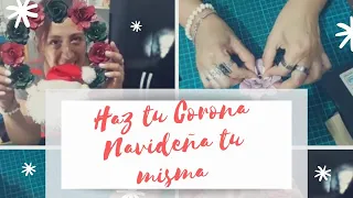 Hacer una corona navideña - Paso 1