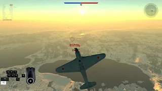 1vs1 war thunder - Yak-9U vs Bf 109 G-2/trop