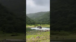 Epic Nissan Patrol Y61 water crossing in Salalah Oman 🇴🇲 #nissan #patrol #vtc #y61 #gupatrol #tb48