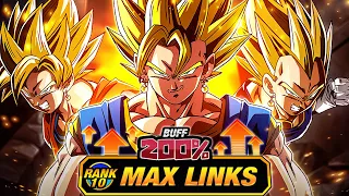 THE BEST EZA IN DOKKAN! LEVEL 10 LINKS 100% RAINBOW STAR EZA LR INT SUPER VEGITO! DBZ: Dokkan Battle