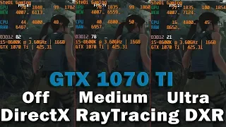 GTX 1070 TI DXR Test: Shadow of The Tomb Raider - Off vs. Medium vs. Ultra RayTracing