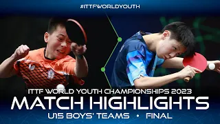Kuo Guan-Hong vs Sun Yang | U15 Boys' Teams Final | ITTF World Youth Championships 2023