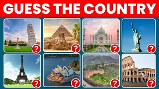 Guess the Country by its Monument | Guess the Landmark Quiz #quiz