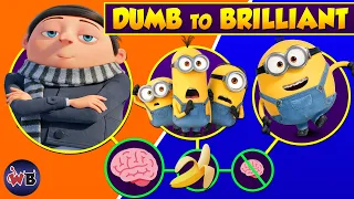 MINIONS 2: Rise of GRU Characters: Dumb to Brilliant 🧠🍌