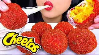 ASMR HOT CHEETOS MAC AND CHEESE BALLS MUKBANG EATING SOUNDS (Eating Show) ASMR Phan