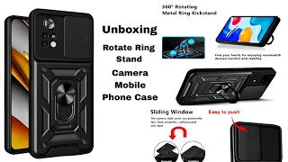 Moshking Back Cover | Rotate Ring Stand | Slide Camera Mobile Phone Case