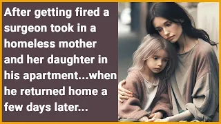 Unjustly fired surgeon took in homeless mother and child…when he returned home a few days later