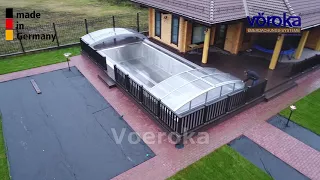 Раздвижной павильон для бассейна модель "Carat" VOEROKA