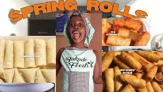 HOW TO MAKE AND FLOD SPRING ROLLS/SPRING ROLL WRAPPER - BAKADO COOKHOUSE