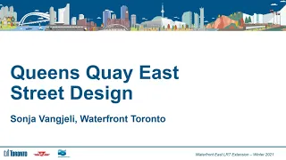 Waterfront East LRT Extension: Queens Quay East Street Design