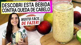 ESTA BEBIDA AQUI PREVINE QUEDA DE CABELO! DESCUBRA COMO É SIMPLES DE FAZER!