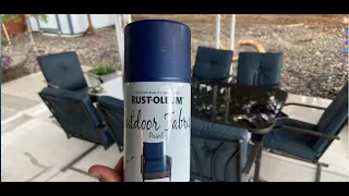Painting My Patio Cushions | Product Review Rust-Oleum Outdoor Fabric Paint