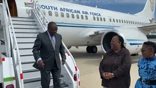 President Ramaphosa arrives in New York- USA for the United Nations General Assembly (UNGA)