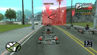 First-Person mod - GTA San Andreas - Go-Go Karting - Race Tournament - from the Starter Save