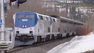 Busy day on the Moffat Sub Mar 25, 2017 Part 4, Winter Park, Tabernash, feat: Ski Train w/ AMTK 406