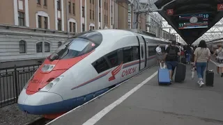 First Class of "Sapsan" (Saint Petersburg - Moscow) High-Speed Train. Vlog