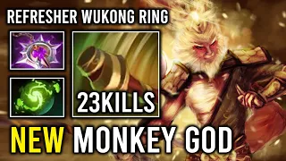 NEW MONKEY KING GOD Max Jingu Refresher Wukong Ring 969 GPM Right Click Dota 2