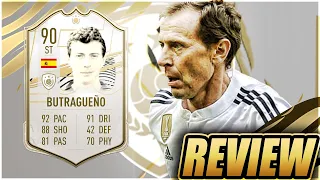 ICON 90 RATED EMILIO BUTRAGUENO PLAYER REVIEW - FIFA 22 ULTIMATE TEAM - "THE VULTURE"